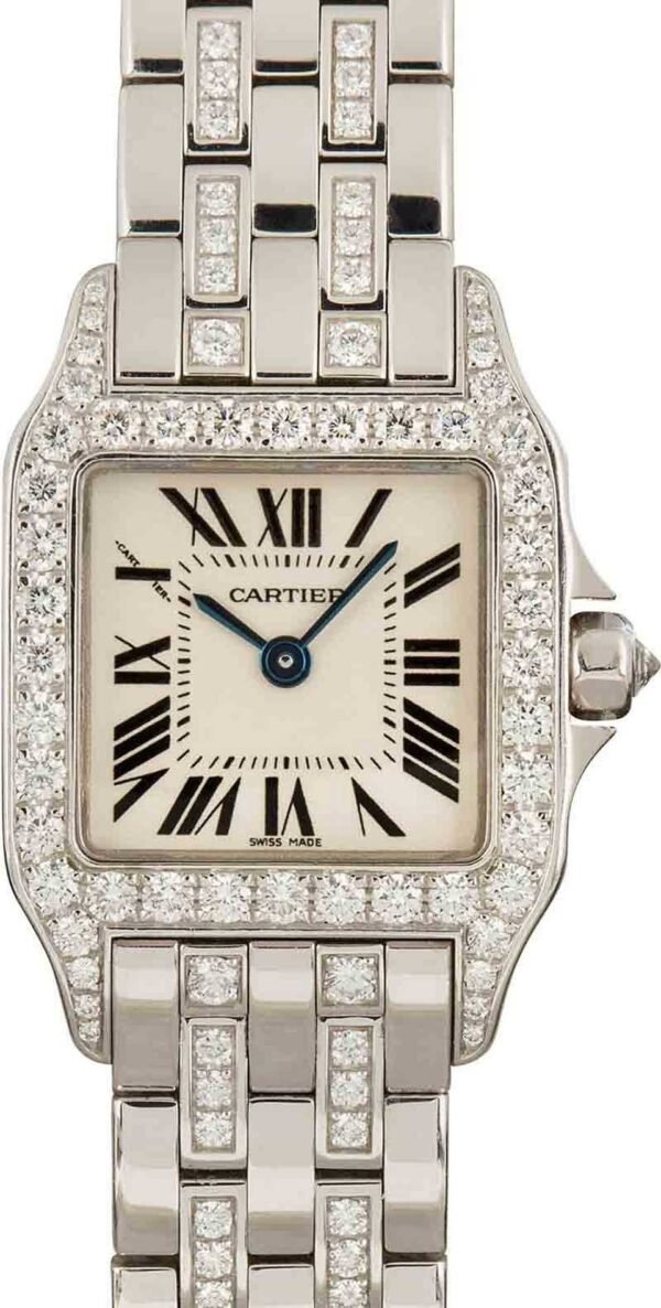 Cartier Santos Demoiselle 18k White Gold - Image 4