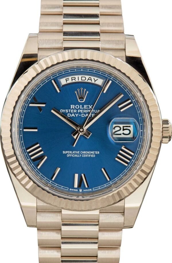 Rolex Day-Date 40 President 228239 Blue Dial - Image 6