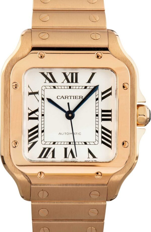 Cartier Santos De Cartier 18k Rose Gold - Image 4