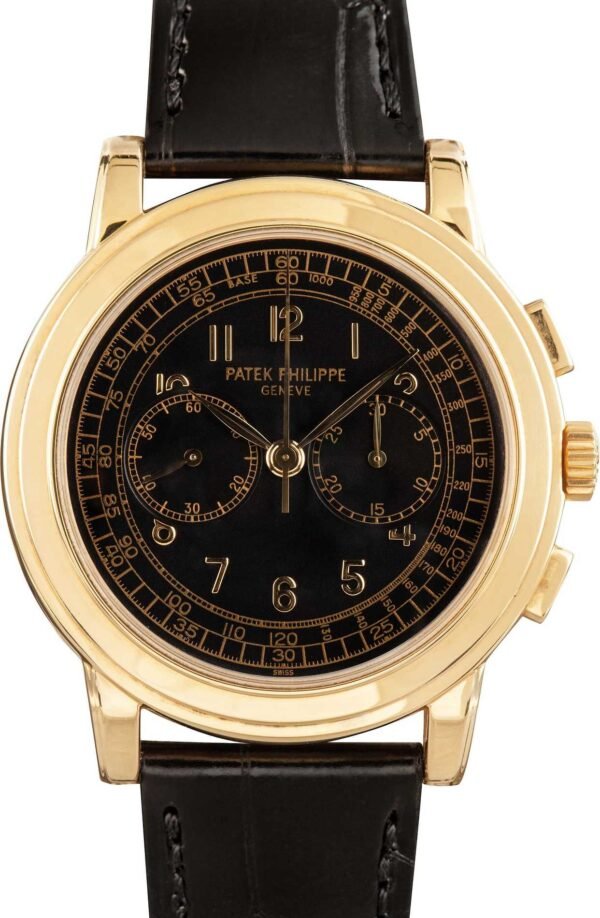 Patek Philippe Complications 18k Yellow Gold Chronograph - Image 3
