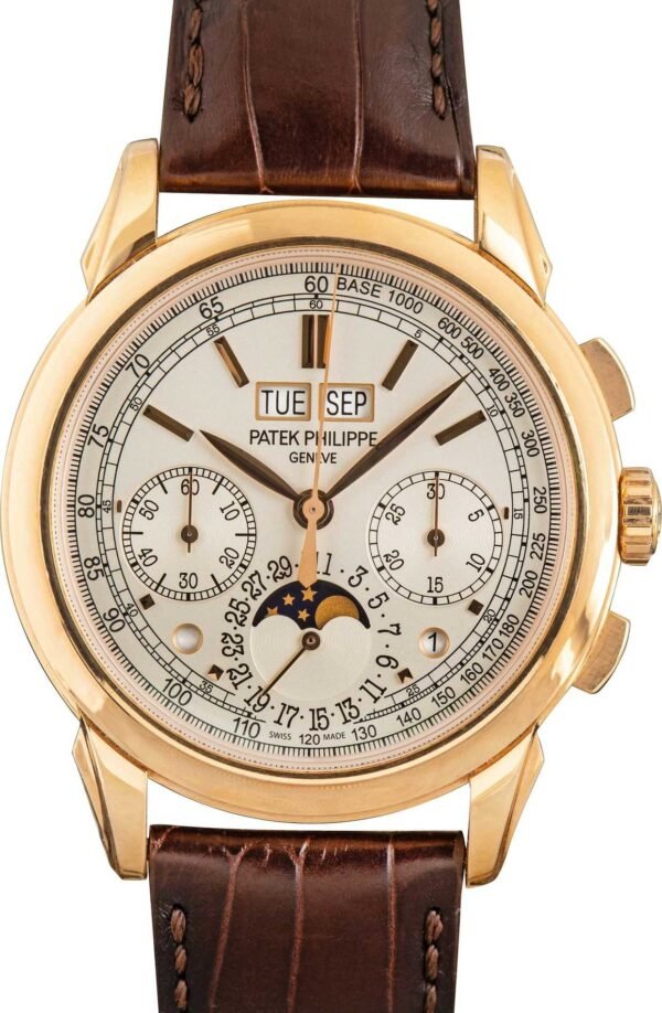 Patek Philippe Grand Complications Perpetual Calendar Chronograph Silver Dial - Image 4