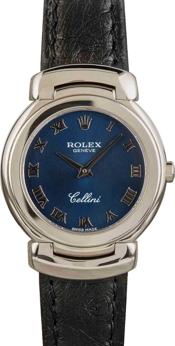 Ladies Rolex Cellini 6621 Blue Dial - Image 4