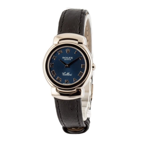 Ladies Rolex Cellini 6621 Blue Dial