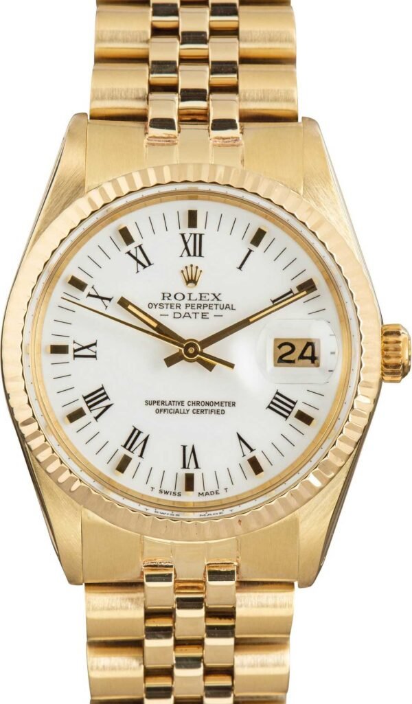 Rolex Date 15037 Yellow Gold Jubilee - Image 5