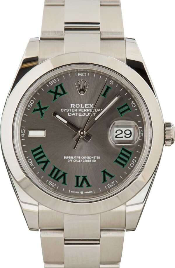 Rolex Datejust 41 Ref 126300 Rhodium Roman Dial - Image 3