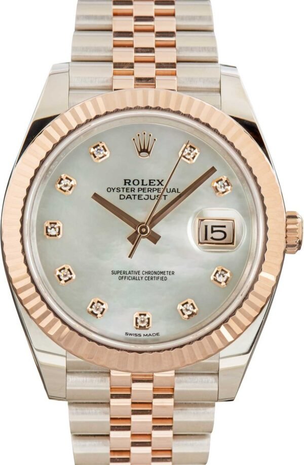 Rolex Datejust 41 Ref 126331 Mother of Pearl Diamond Dial - Image 6