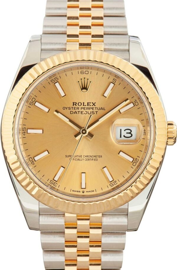 Rolex Datejust 41 Ref 126333 Champagne Dial - Image 3