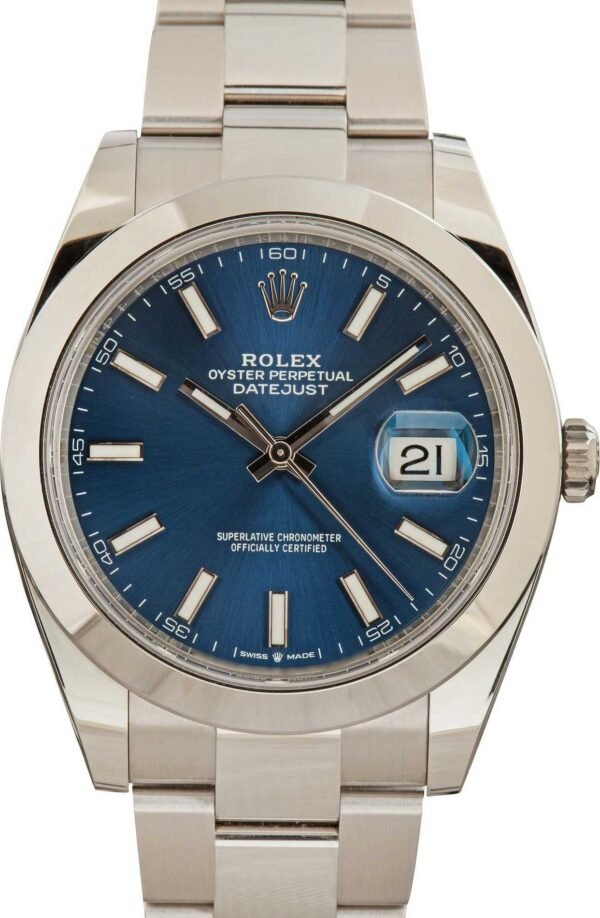 Rolex Datejust 41 Ref 126300 Blue Dial - Image 6