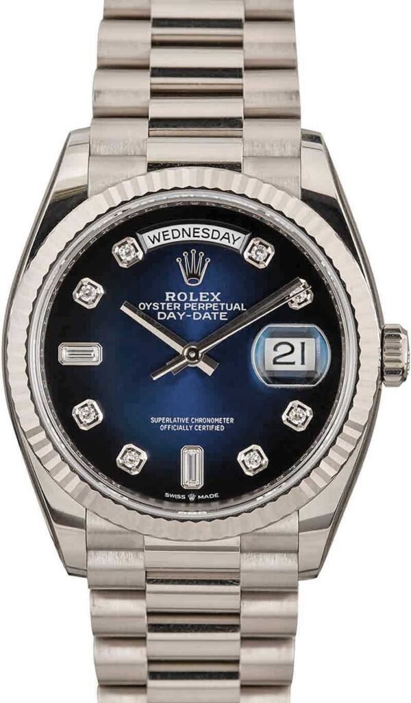 Rolex Day-Date President 128239 Blue Diamond Dial - Image 6