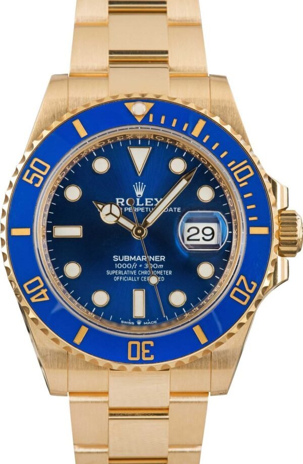 Rolex Submariner 126618 18k Yellow Gold Blue Dial - Image 6